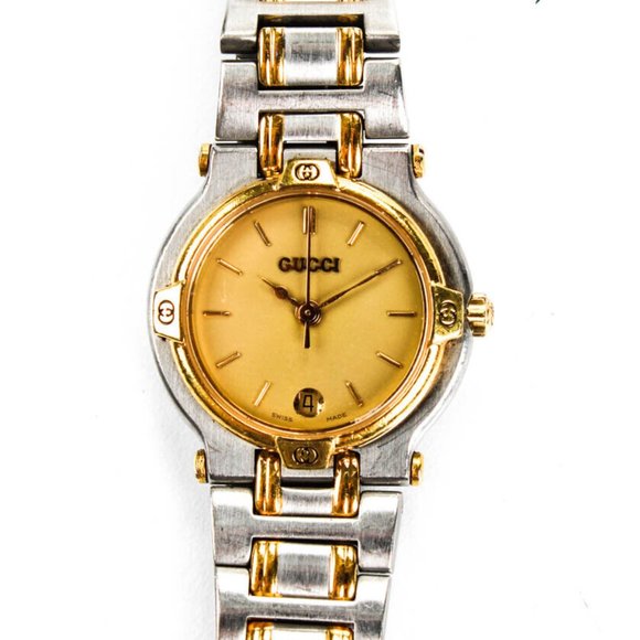 Gucci Women's Gold/Silver Adjustable Watch - Picture 1 of 8